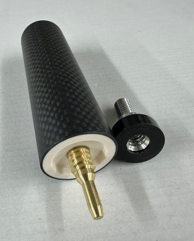 4" Finished Hex Carbon Fiber Butt Extension