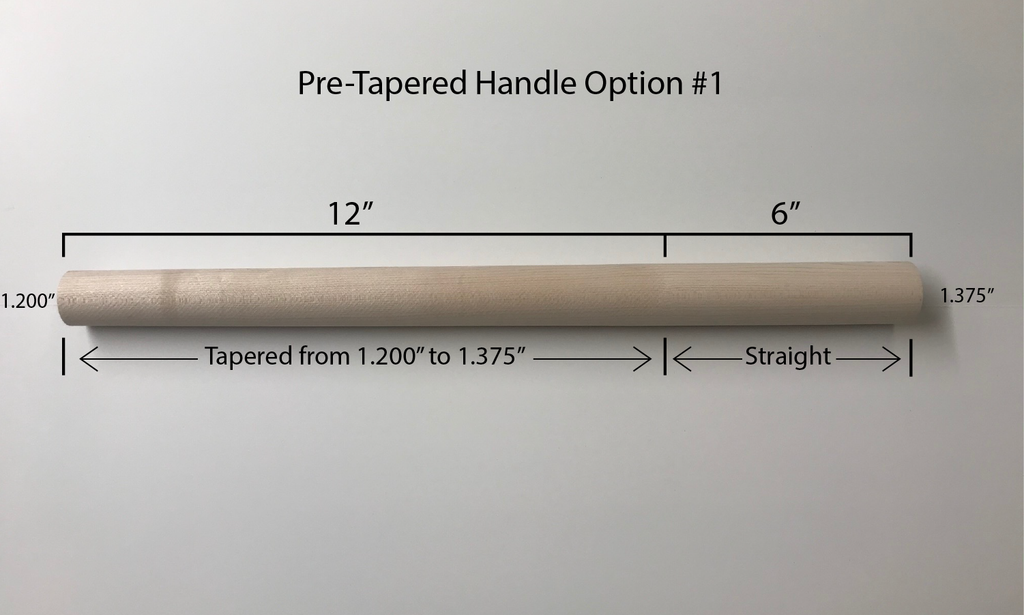 PreTapered Maple Handle Option 1 Prather Custom Cue Parts