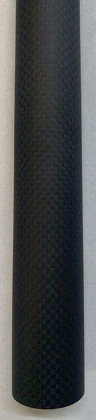 Hex - HOLLOW BUTT - Carbon Fiber Blank - Woven Black